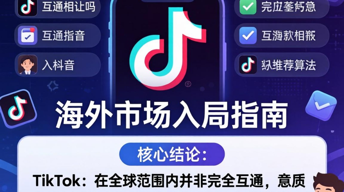 TikTok 账号互通规则及海外市场入局指南