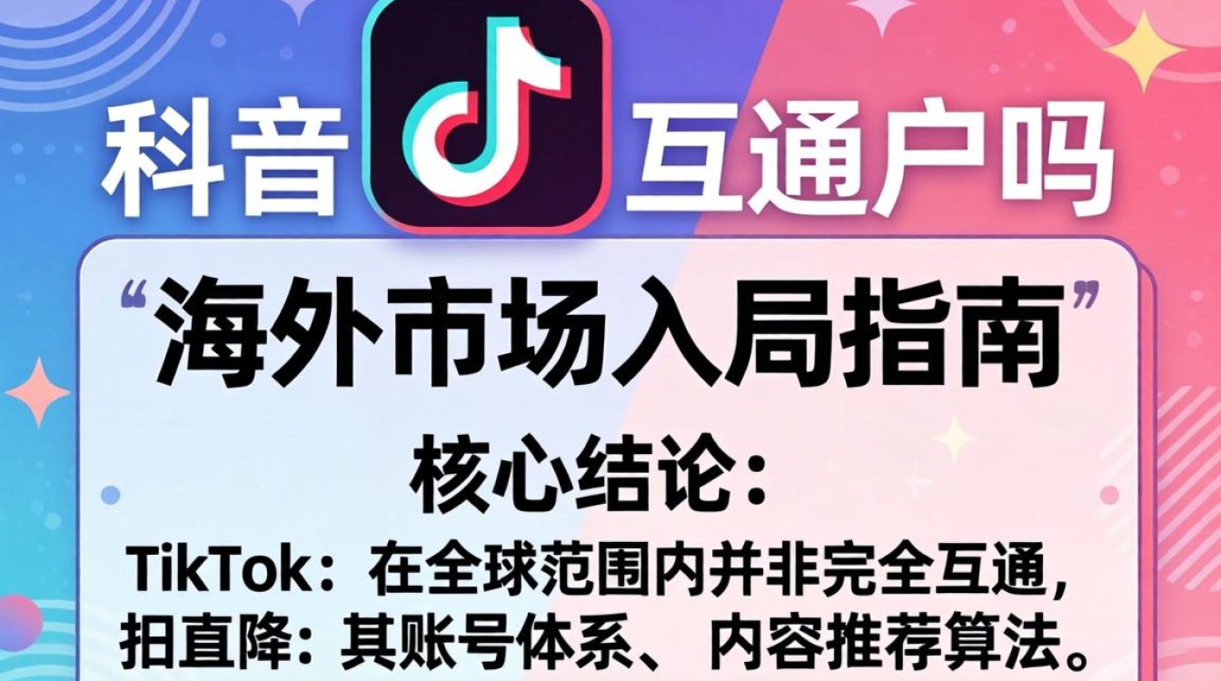 TikTok 账号互通规则及海外市场入局指南