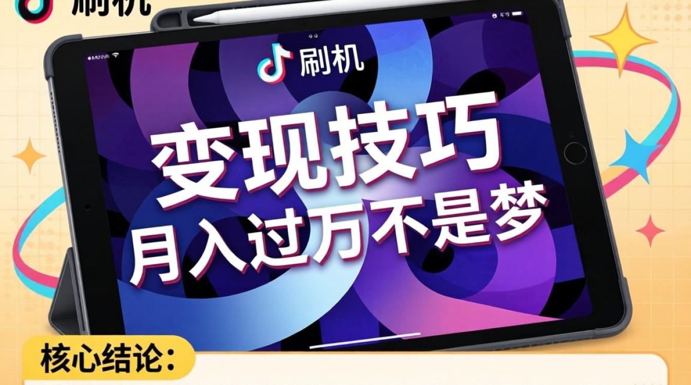TikTok 用 ipad 刷机 变现技巧