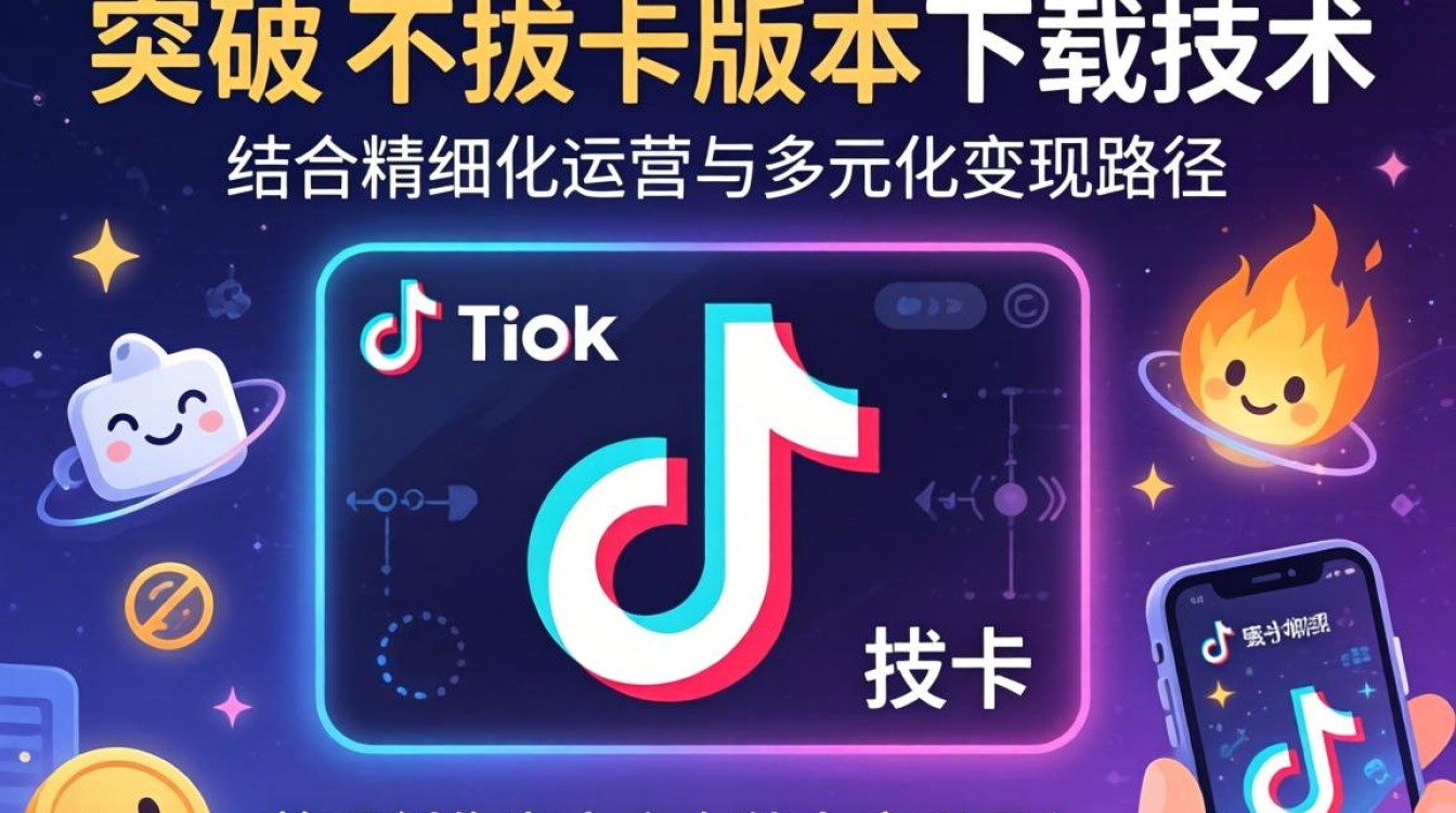 TikTok 不拔卡版本下载 变现技巧