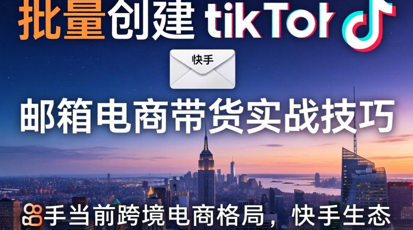 快手如何批量创建tiktok邮箱