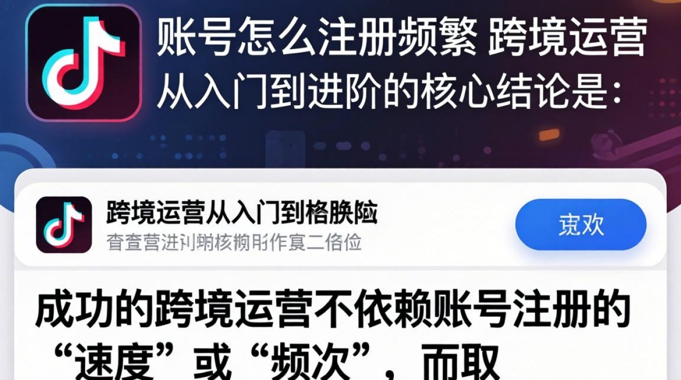TikTok 注册失败怎么办跨境运营从入门到进阶