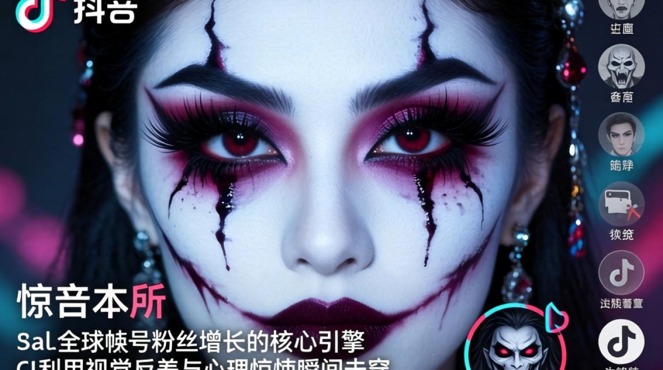 TikTok 惊悚变妆 全球账号粉丝增长秘籍