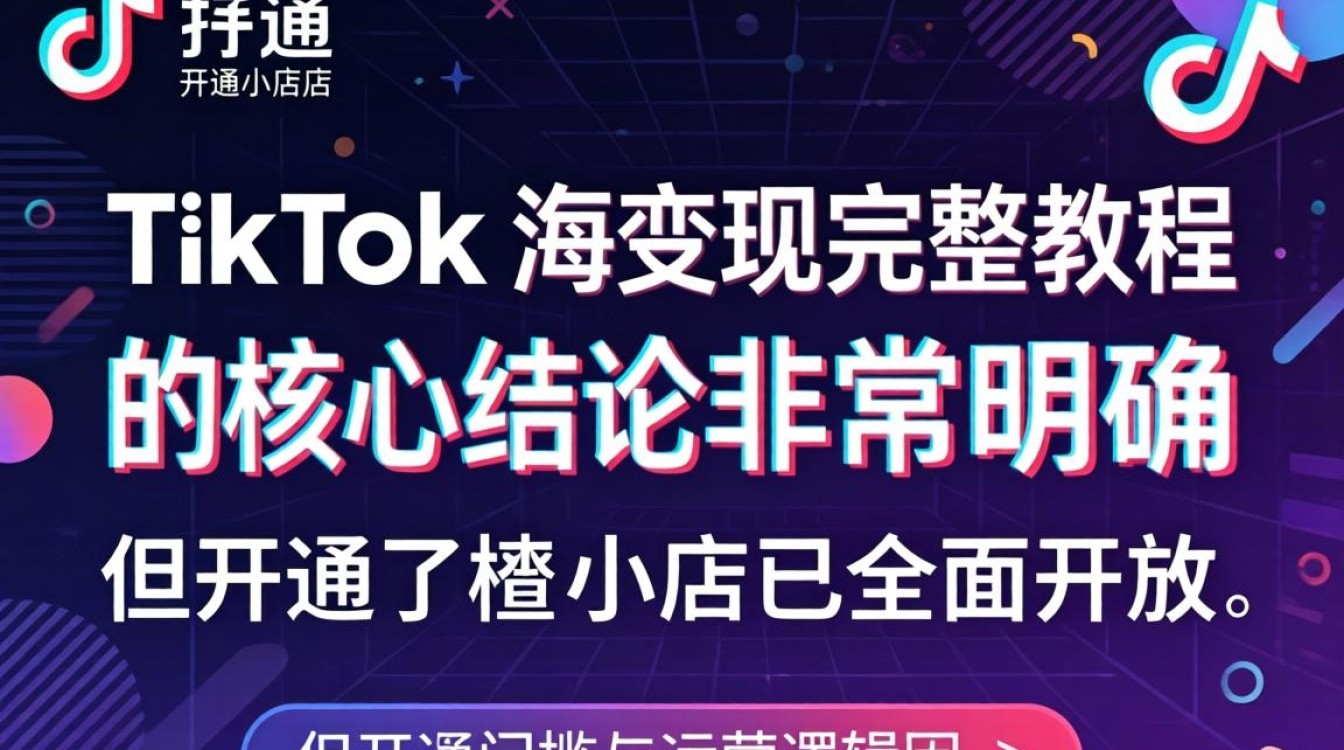 TikTok 开店流程及海外变现教程