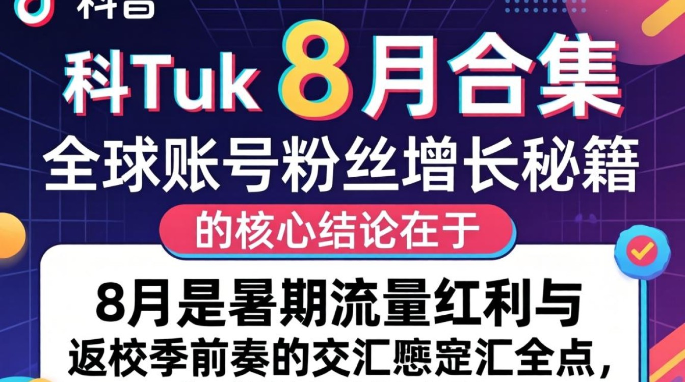 TikTok 8月合集 全球账号粉丝增长秘籍