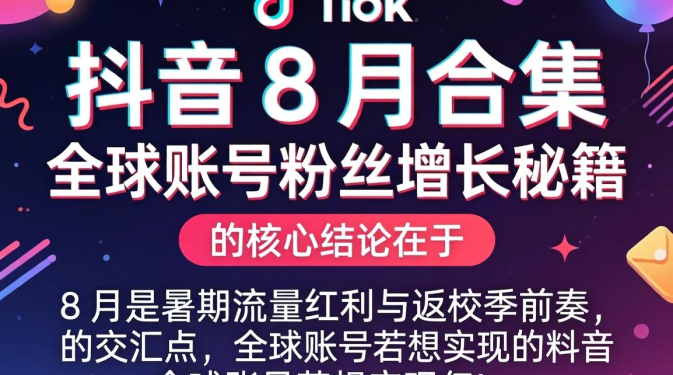 TikTok 8月合集 全球账号粉丝增长秘籍