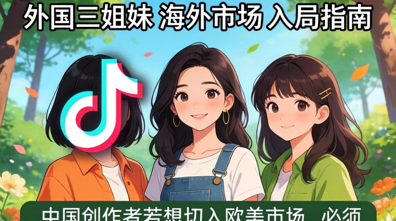 TikTok 外国三姐妹 海外市场入局指南,TikTok 外国账号怎么运营? TikTok 外国三姐妹 海外市场入局指南