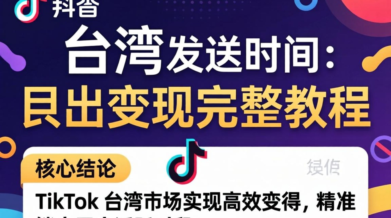 TikTok 台湾的发送时间 出海变现完整教程
