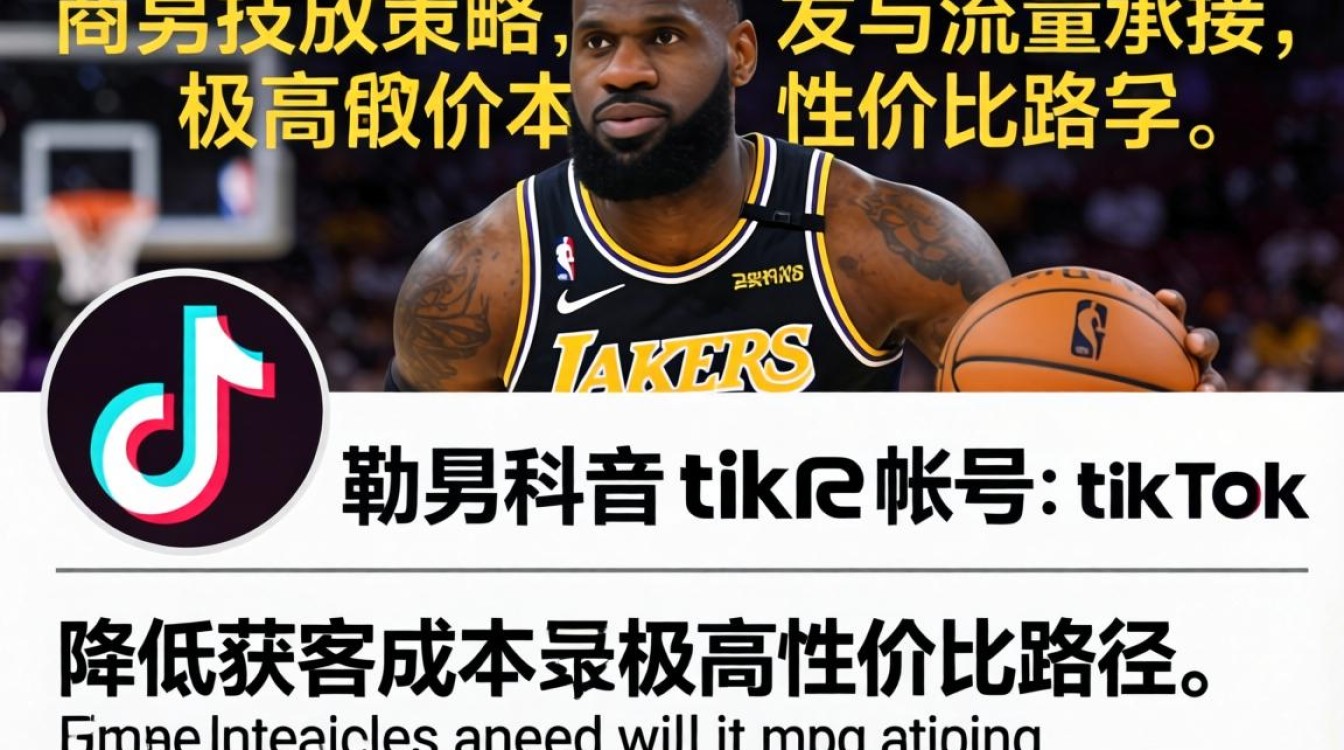 广告投放勒布朗詹姆斯tiktok帐号怎么降低获客成本