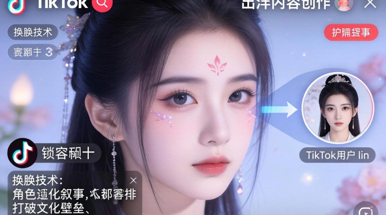 TikTok 用户 lin 换脸