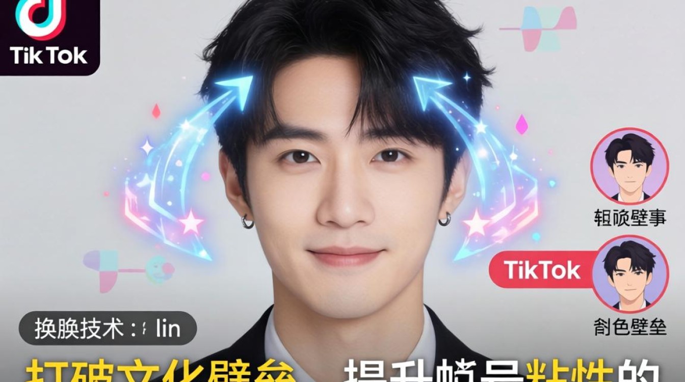 TikTok 用户 lin 换脸