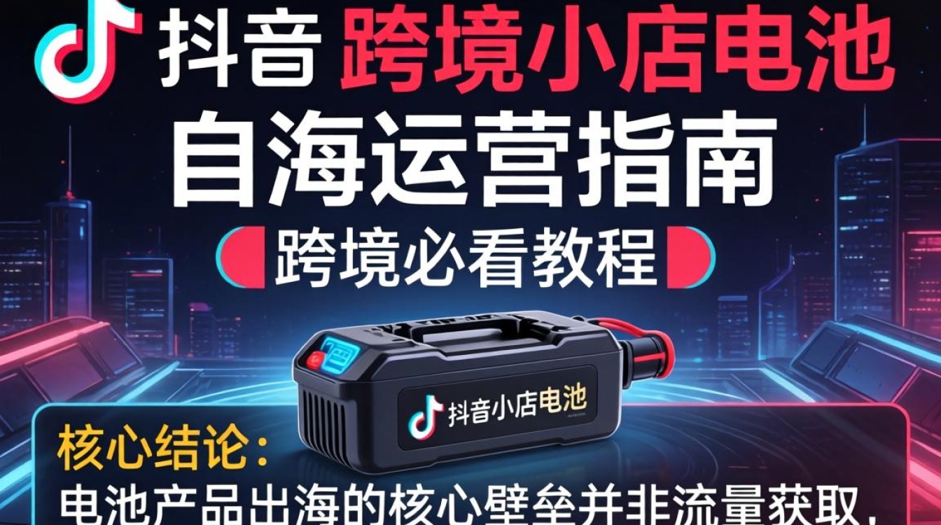 TikTok 跨境小店电池产品怎么卖