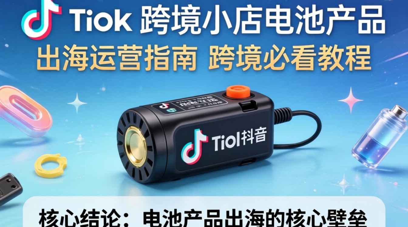 TikTok 跨境小店电池产品怎么卖