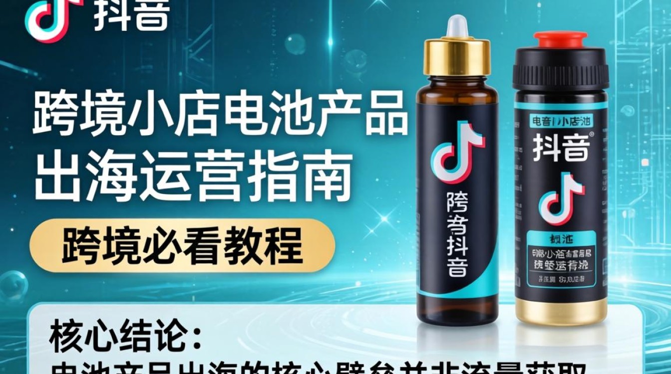 TikTok 跨境小店电池产品怎么卖