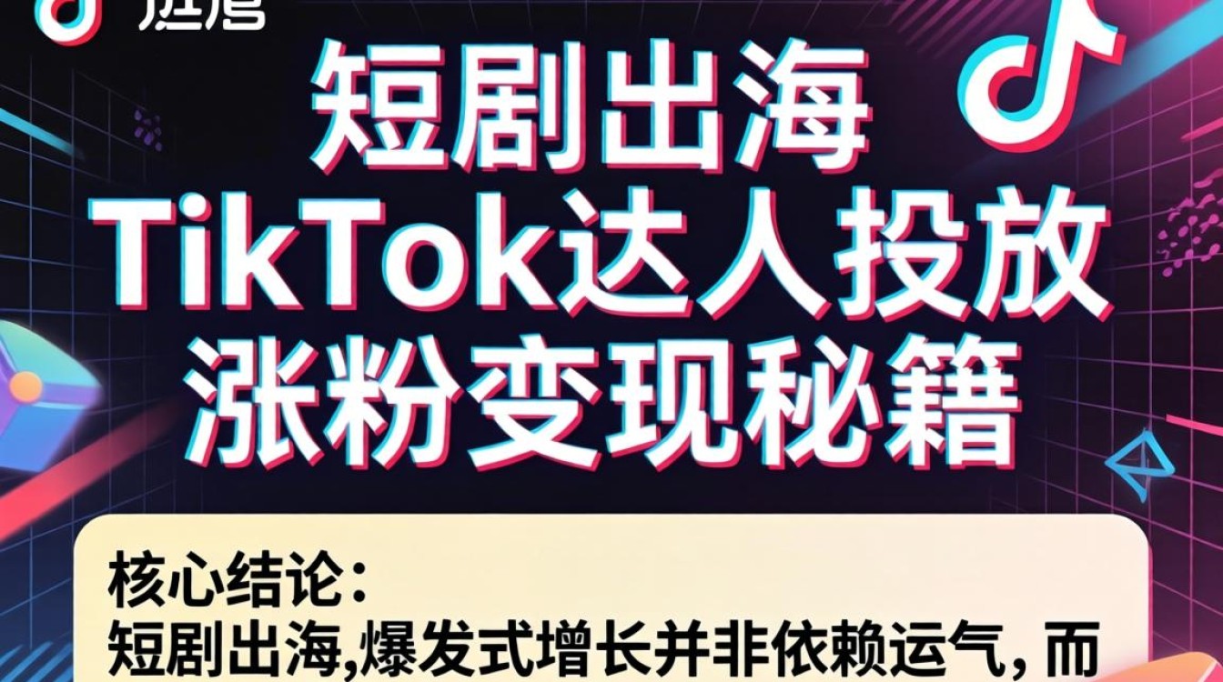 短剧出海Tiktok达人投放怎么涨粉变现