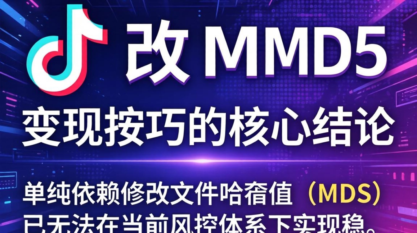 TikTok 改 md5 海外市场变现技巧