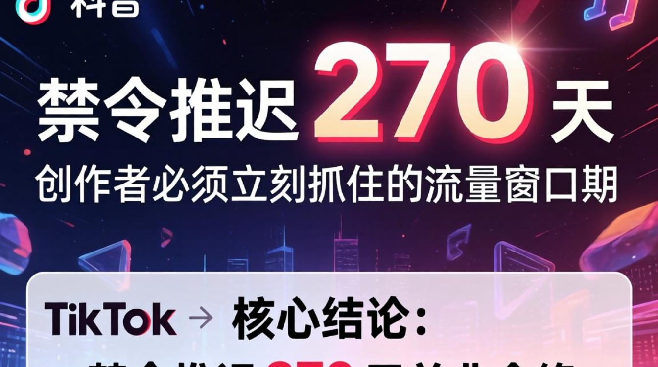 TikTok 禁令推迟 270 天怎么办