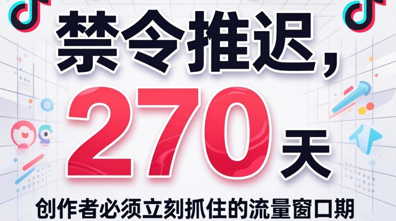TikTok 禁令推迟 270 天怎么办