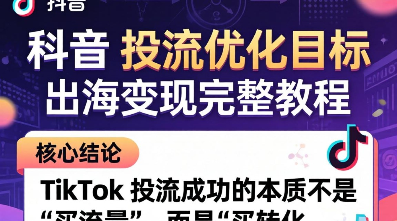 TikTok 投流优化目标怎么选