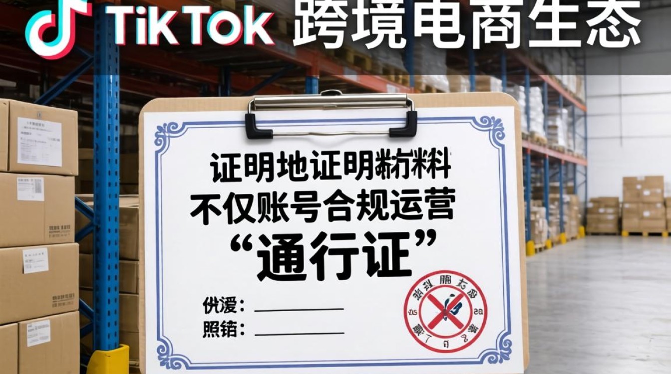 TikTok 仓库地址证明材料怎么提交才能通过审核