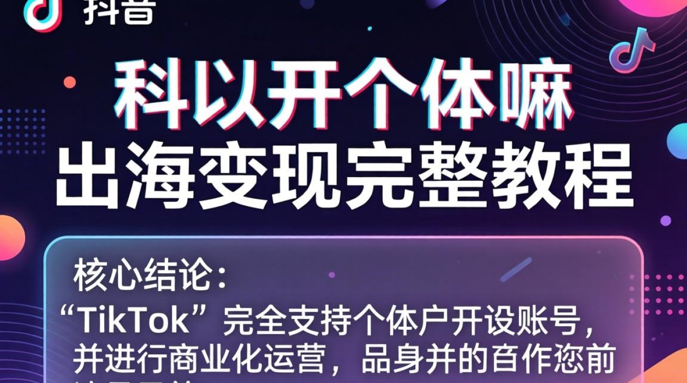 TikTok 个体户怎么注册