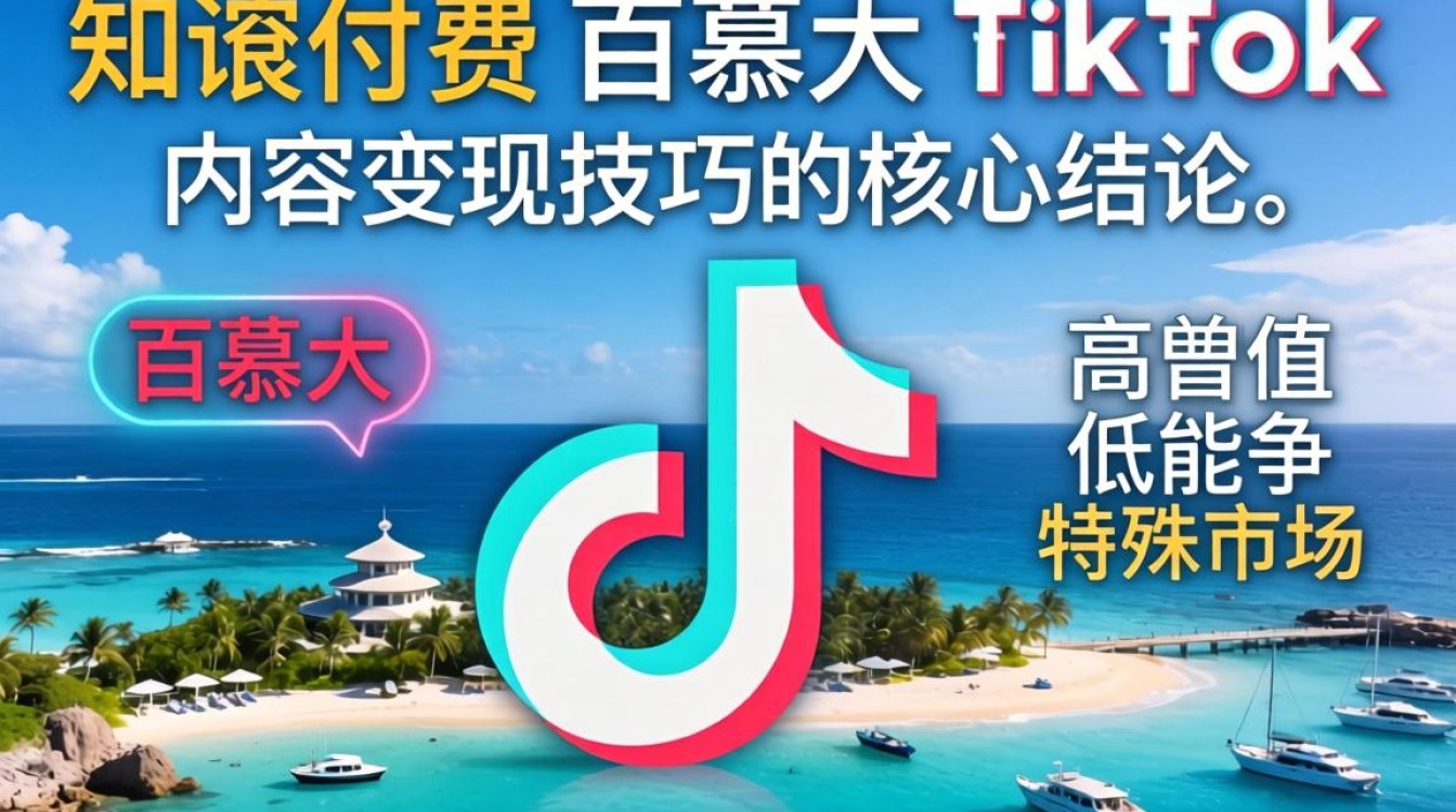 知识付费百慕大tiktok内容变现技巧