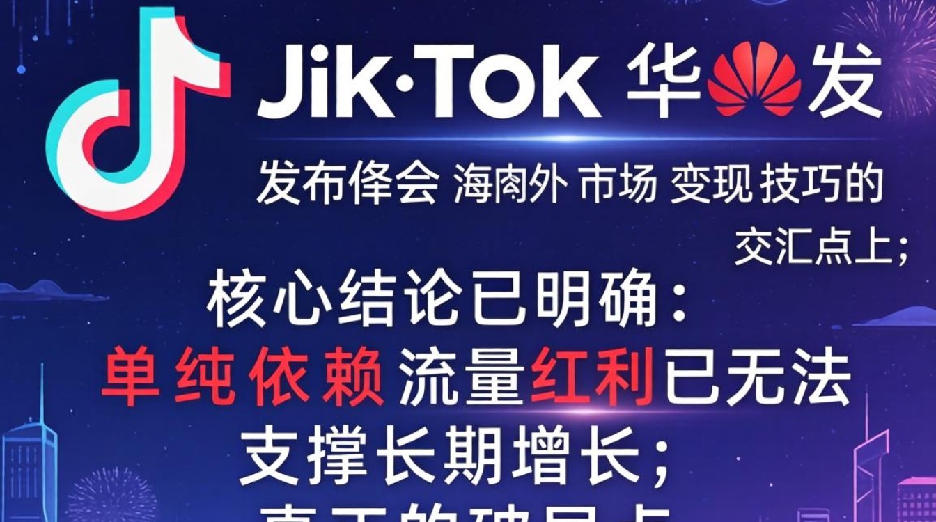 华为发布会 TikTok 怎么做