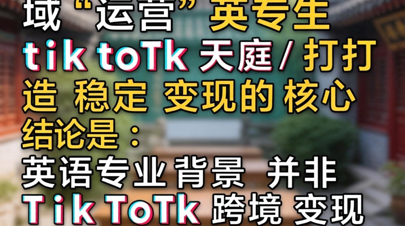 英专生做 TikTok 如何变现