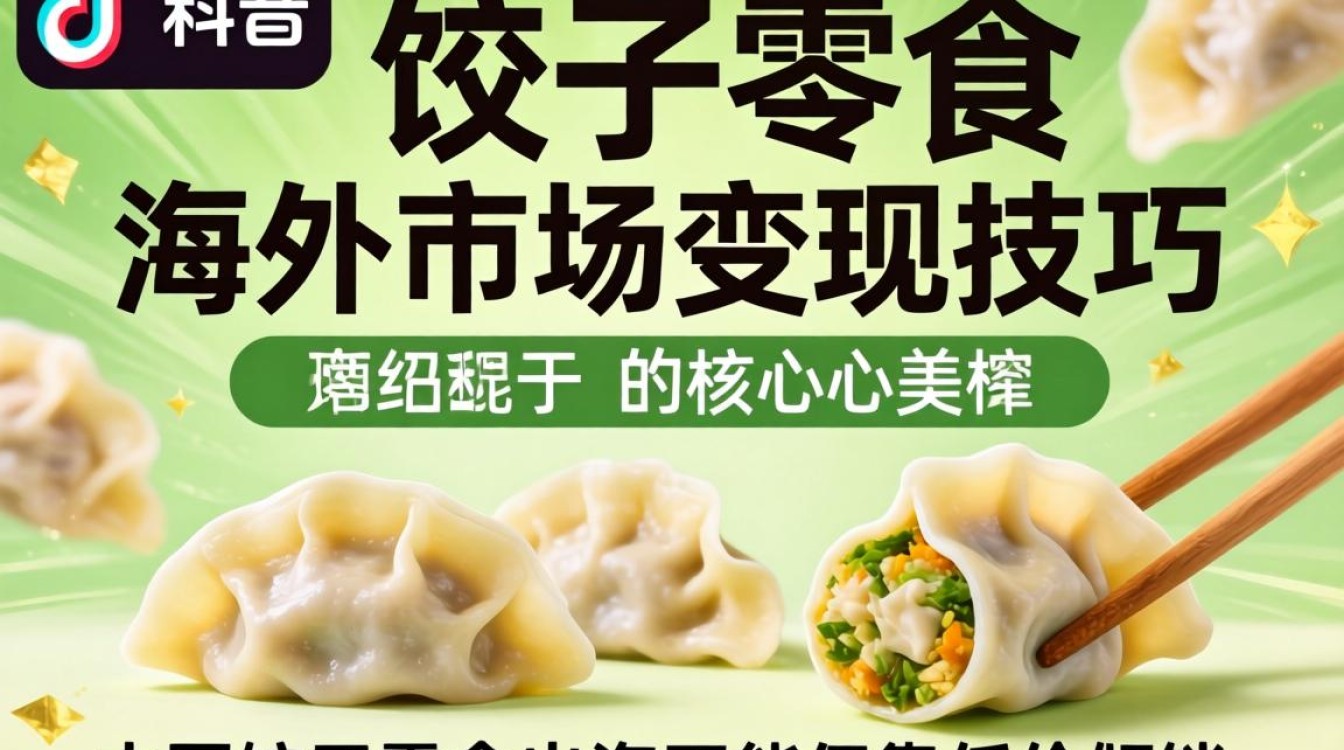 TikTok 饺子零食 海外市场变现技巧