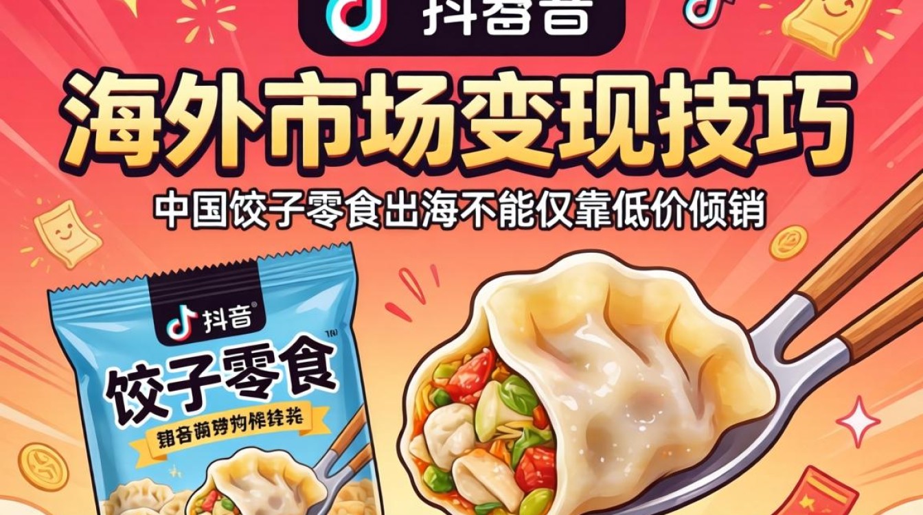 TikTok 饺子零食 海外市场变现技巧