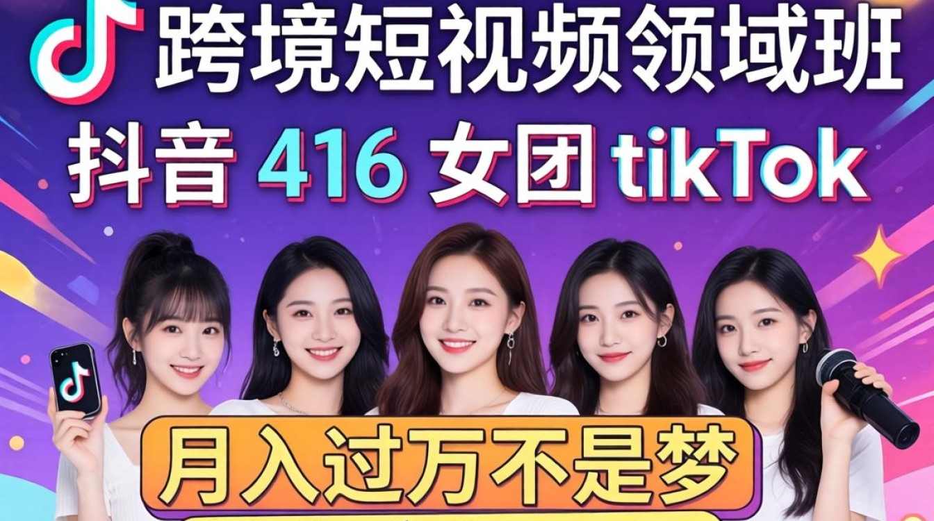 抖音 416 女团 TikTok 如何变现