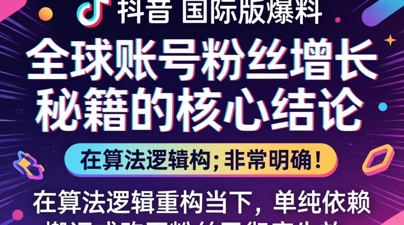 TikTok 国际版账号粉丝增长秘籍