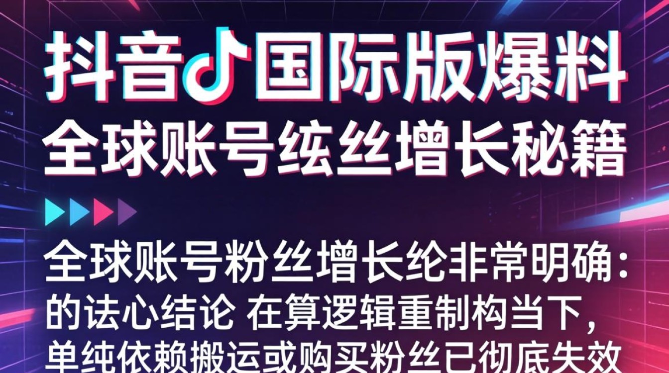 TikTok 国际版账号粉丝增长秘籍