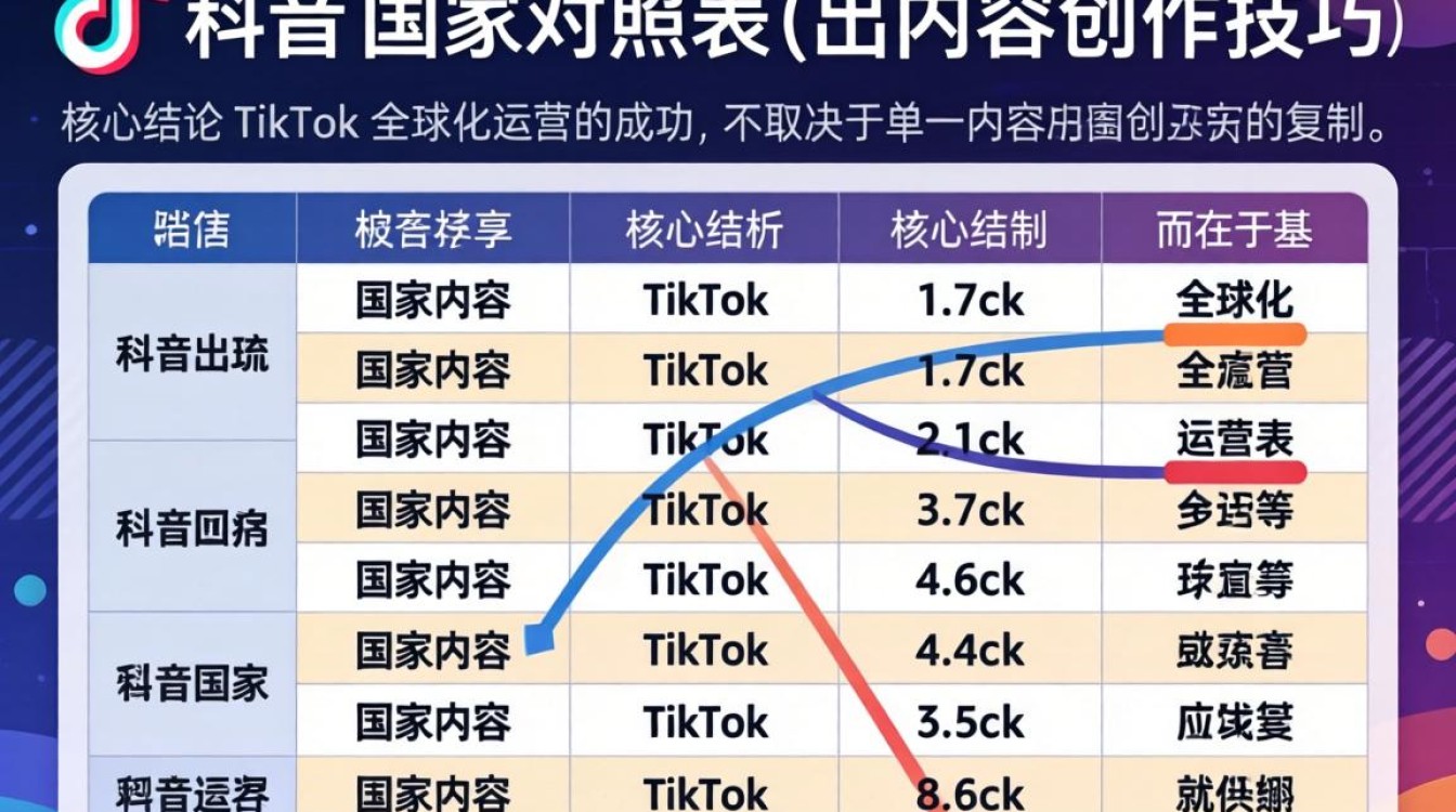 TikTok 国家对照表 出海内容创作技巧