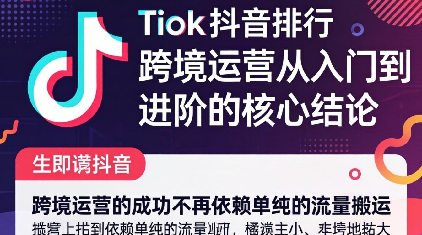 TikTok 和抖音排行 跨境运营从入门到进阶