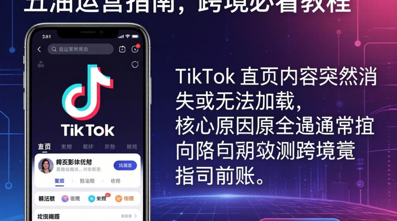 TikTok 主页不显示内容原因及解决方法