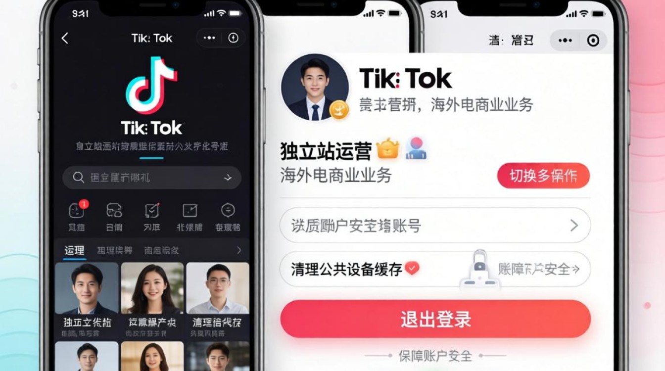 TikTok 后台怎么退出登录
