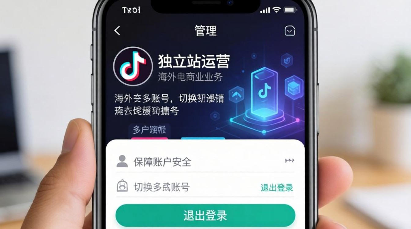 TikTok 后台怎么退出登录