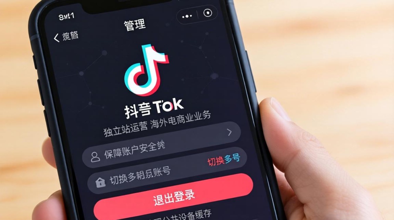TikTok 后台怎么退出登录