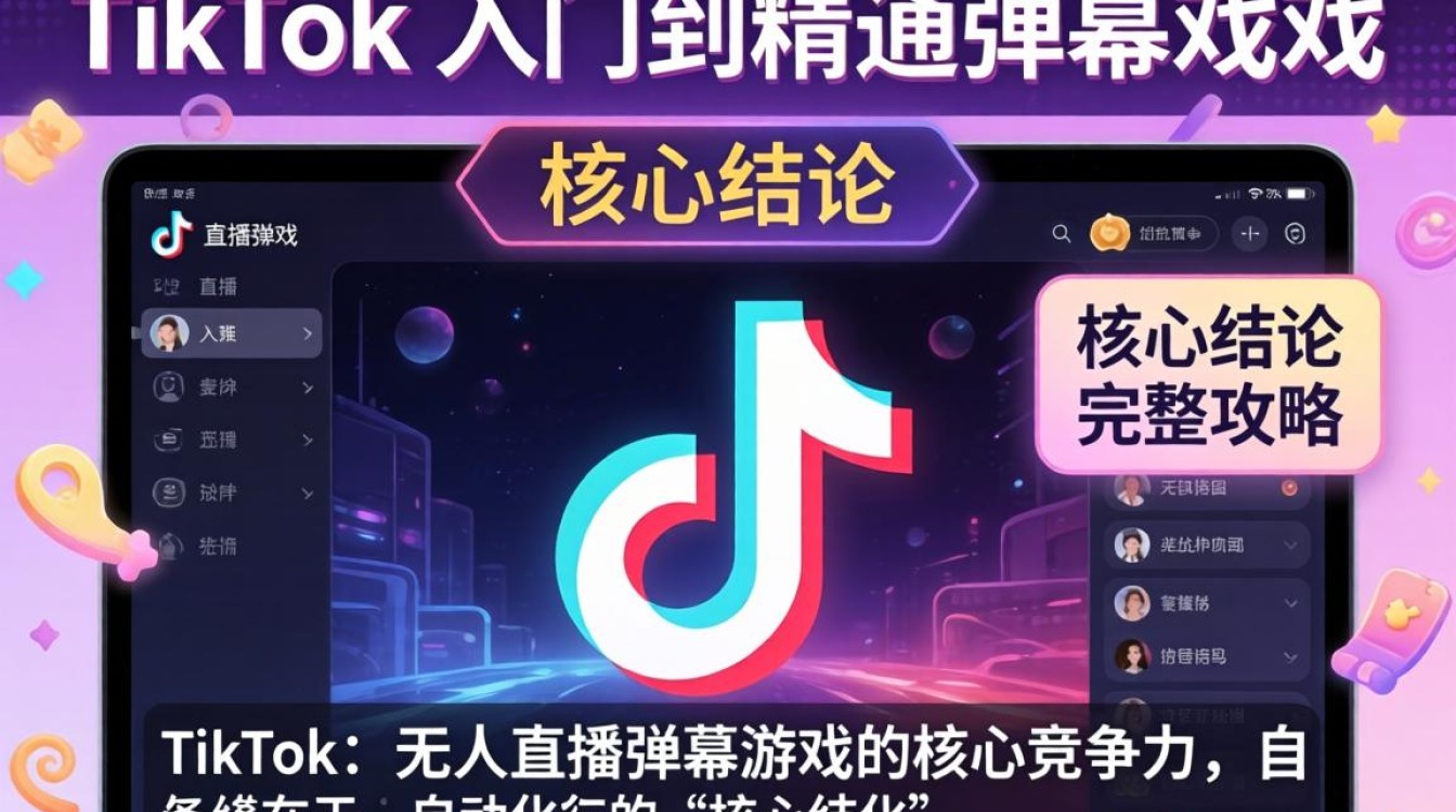 TikTok 无人直播弹幕游戏怎么玩