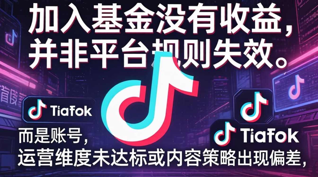 TikTok 加入基金没有收益怎么办