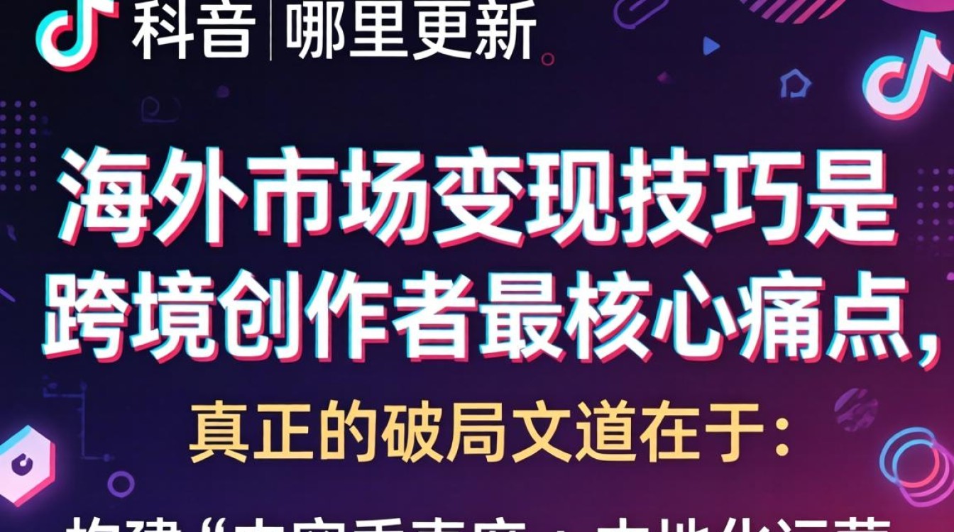 TikTok 更新教程及海外市场变现技巧