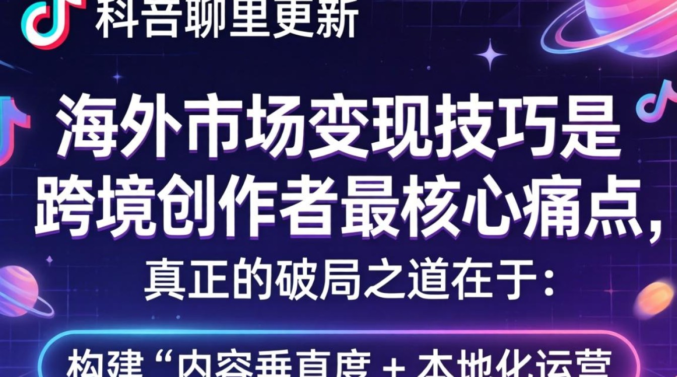 TikTok 更新教程及海外市场变现技巧