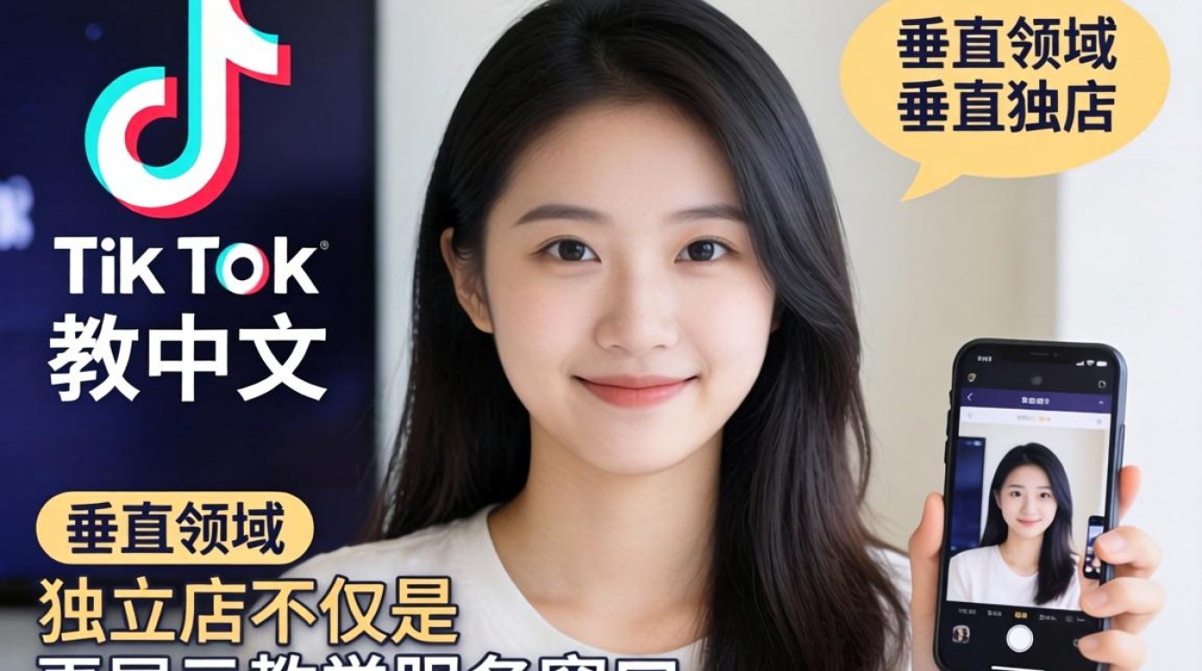 TikTok 教中文的女生独立站怎么建