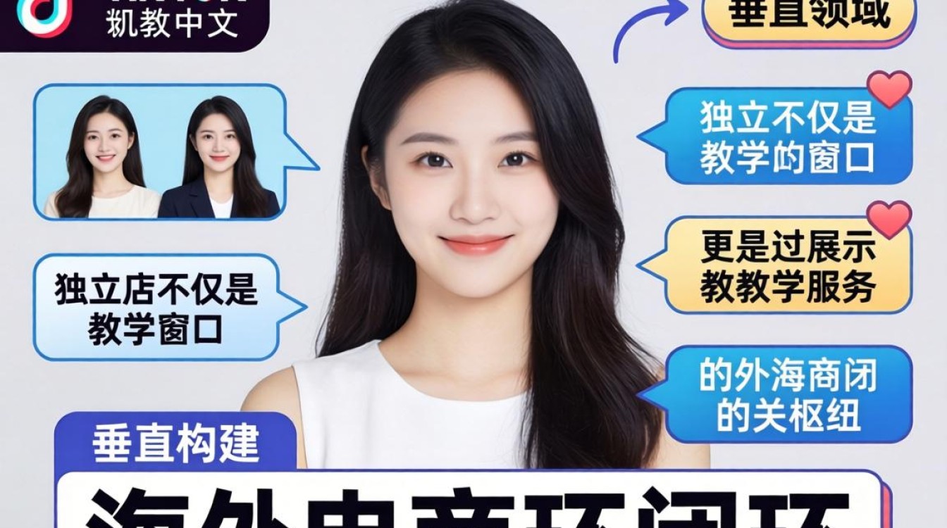 TikTok 教中文的女生独立站怎么建