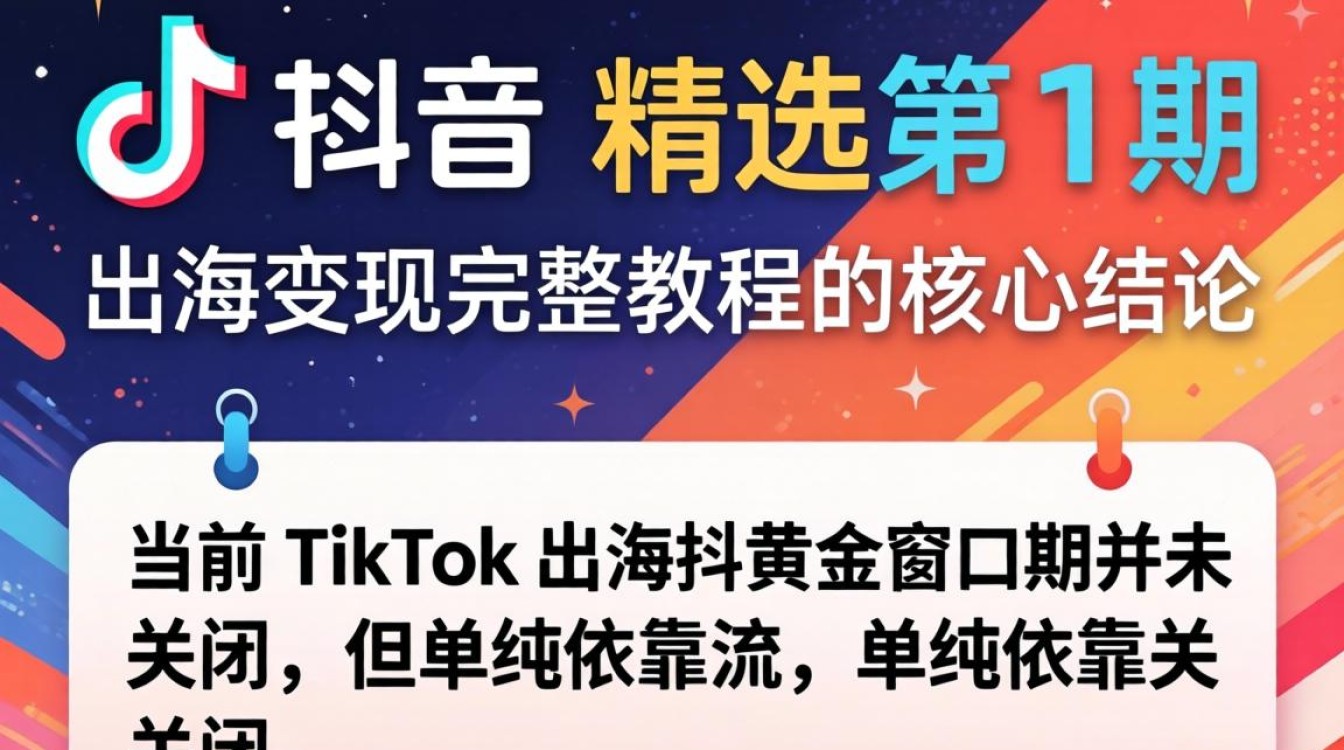 TikTok 精选第 1 期 出海变现完整教程
