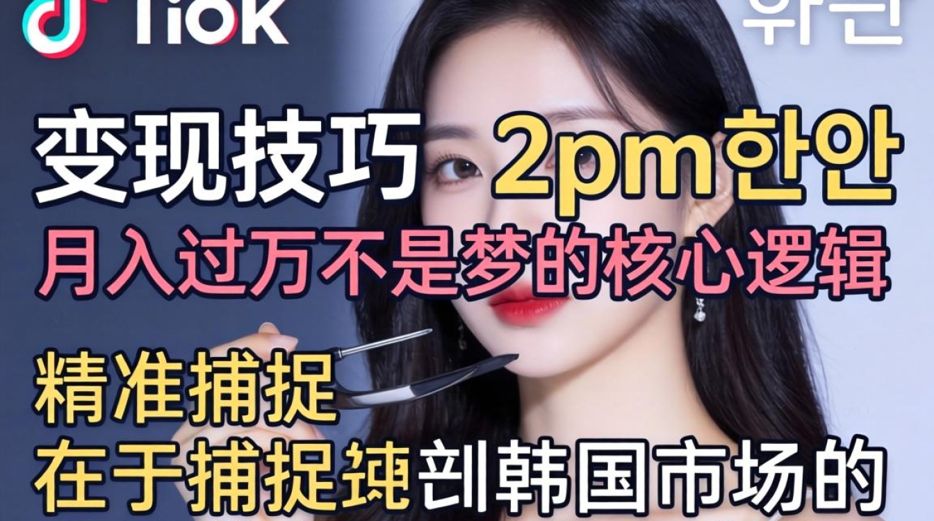 TikTok 2pm 韩语变现技巧