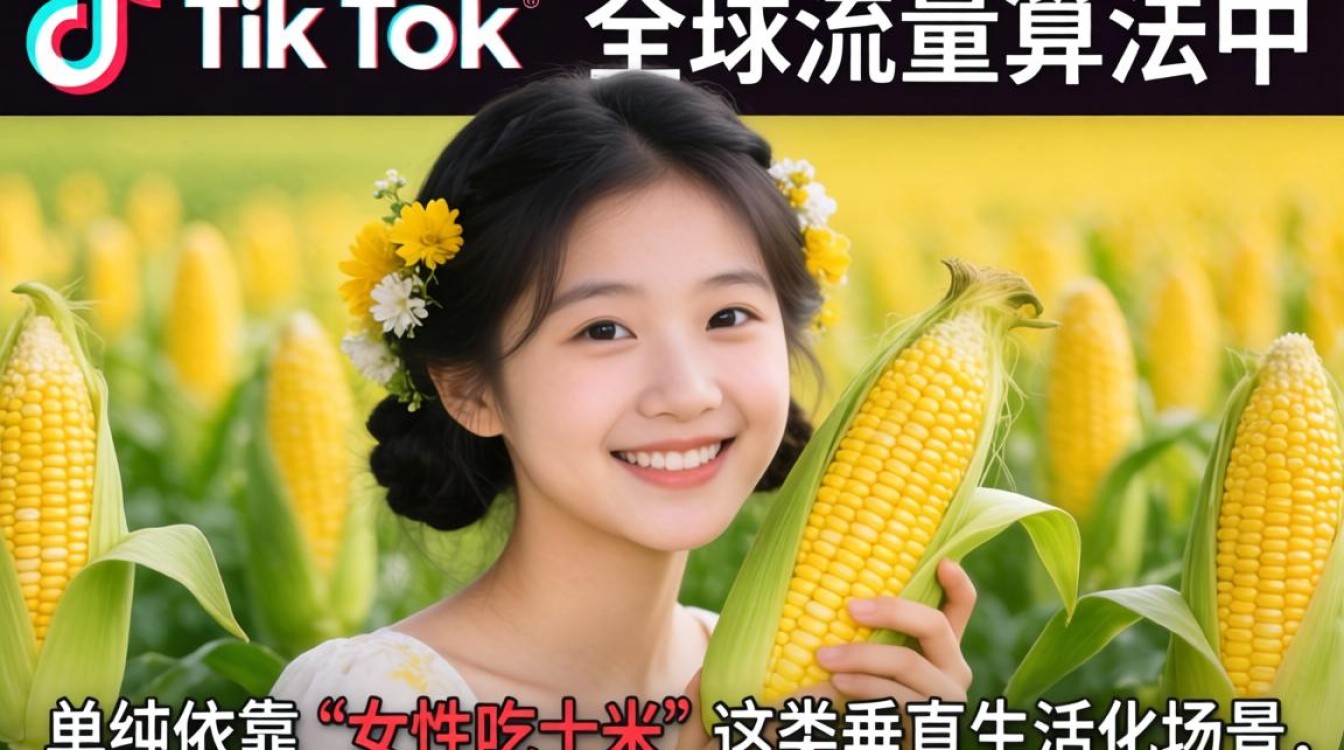 TikTok 女的吃玉米视频怎么火