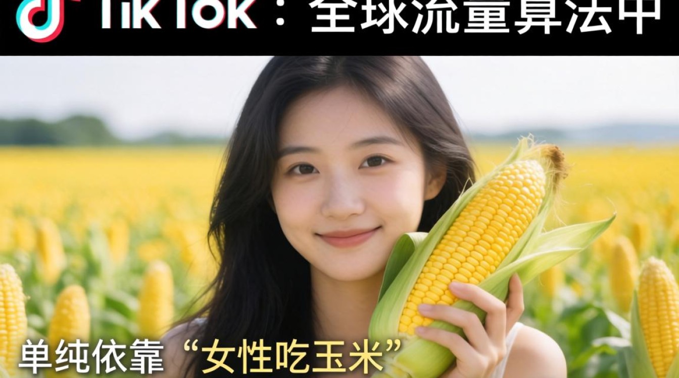 TikTok 女的吃玉米视频怎么火