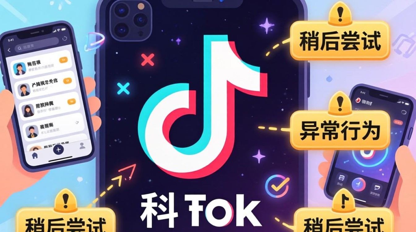 TikTok 怎么解决稍后尝试